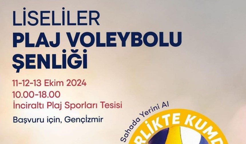 İzmir Plaj Voleybolu Şenliği 2024 İnciraltı Plaj Sporları Tesisi’nde yapılacak